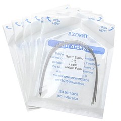 10X AZDENT Dental Orthodontics Super Elastic Niti Round Arch Wire Nature Form