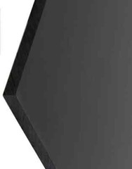 High Density Plastic Sheet Polyethylene Black 1/4″ Thick x 24″ L X 12 in W HDPE