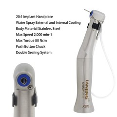 Dental Implant Handpiece 20:1 Contra Angle 1:2 Surgical External SGA-E2S SGS-E2S