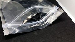 Clear & Silver Aluminium Foil Reusable Zip Bag Food Save Flat Mylar Metallic
