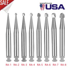 5Pcs/Pack Dental Round Carbide Bur For Slow Low Speed Latch Type RA1-RA8 SANDENT