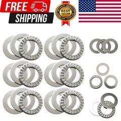 6 Sets Thrust Needle Roller Bearingsroller Bearing with Two Washers 3/4