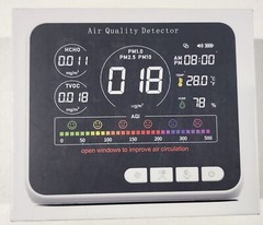14 in 1 Air Quality Monitor Indoor with Beep Alarm, 6 AQI Air Quality Detector