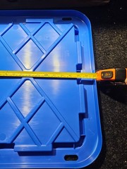 (QTY 2) Greenmade 30-in. x 20-in. Blue Snap Lock LID For 27 Gallon Storage Box