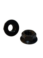 (25 Pcs) 5/8″-11 Grade 8 Smooth Hex Flange Nuts Coarse Black Zinc Phos & Oil