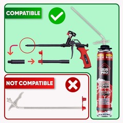 Mega Size Spray Foam Insulation Can (6 x30 oz. / 850 g) Expanding Sealant