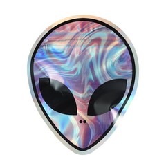 Cartoon Special-shaped Holographic Glossy 3.5g Mylar Bag Zip Seal Bag Resealable