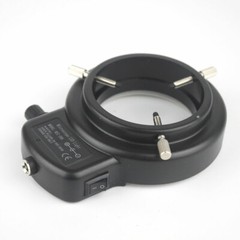 Adjustable 144 LED Bulbs Microscope Ring Light Illuminator Lamp US Plug #SH
