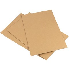 200 Pack 6 x 4 Inch Brown Corrugated Cardboard Sheets, 1.5mm Thick Corrugated…