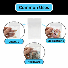 1000 Pcs 4″x6″ Zipper Bags Clear 2 Mil Reclosable Jewelry Poly Bags Top Zip Lock