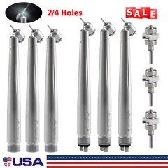 Dental 45° LED E-generator High Speed Surgical Handpiece 2/4Hole/ Cartridage