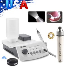 Dental Ultrasonic Piezo Scaler Bottle Fit EMS Woodpecker / 1-10 LED Handpiece US