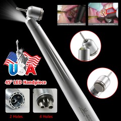 NSK Style Turbina Dental Handpiece High Speed PANA-MAX Turbine 45° LED 4/2Hole