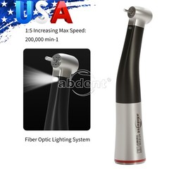 AbDent Dental 1:5 Increasing Handpiece Contra Angle LED Fit NSK MicroMotor AT
