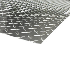 4′ x 8′ Aluminum Diamond Plate Sheet .025” Thick Embossed, Polished