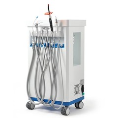 FDA Portable Dental Delivery Unit Suction Air Compressor Cart/ Handpiece kit