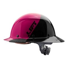 Lift Safety HDF50-21PK Dax Fiber Full Brim Hard Hat Pink-Black (New Blemished)