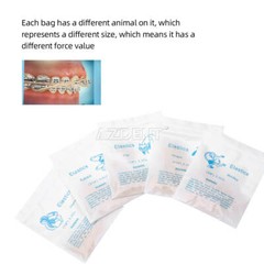 USA Dental Orthodontic Elastic Rubber Bands Latex Braces 3.5/5.0/6.5 OZ Zoo Pack