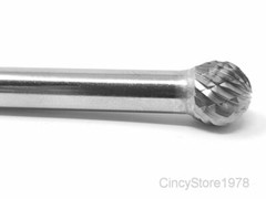 SD3D Ball Shape Tungsten Carbide Burr Bur Cutting Tool Die Grinder Bit 1/4″ NEW