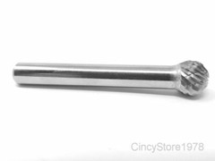 SD3D Ball Shape Tungsten Carbide Burr Bur Cutting Tool Die Grinder Bit 1/4″ NEW