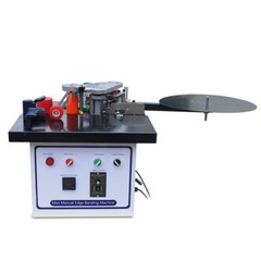 110V 1200W Portable Edge Bander Machine Double Side Gluing Wood Banding Machine