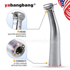NSK Ti-MAX X95L Style Dental 1:5 LED Fiber Optic Contra Angle Handpiece Red Ring