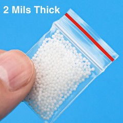 1×1 Inch Mini Resealable Plastic Bags 300PCS Small Zip Baggies Storage Pack
