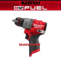 Milwaukee M12 FUEL 1/2″ Hammer Drill Driver GEN 3 3404-20 + FUEL 13″ Bag