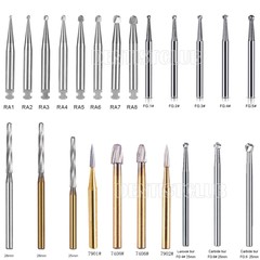 AZDENT Dental Tungsten Carbide Tungsten Steel Burs for High Speed Handpiece