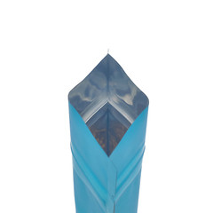 100 Zip Seal Matte Blue Metallized Mylar Foil Stand-Up Food Grade Pouches Bags