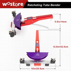 Heavy-Duty Tubing Bender Kit with Colorful Aluminum Heads – Precision & Ease
