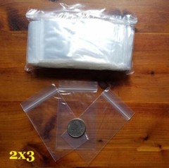 Clear Reclosable Zip Seal Plastic 2-Mil Bags Jewelry Zipper Top Lock Baggies