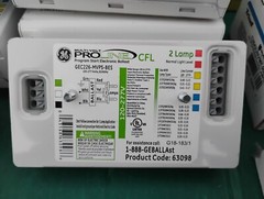 GE ProLine CFL GEC226-MVPS-BES Multi-Volt Program Start Electronic Ballast