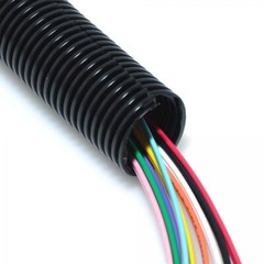 25Ft 1/2″ Marine Grade Conduit Car Home Tubing Split Wire Loom Black Sleeve tube