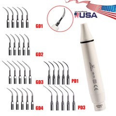 Dental Ultrasonic Piezo Scaler Handpiece 5*Scaling Tips Fit DTE SATELEC SK-D1