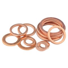 3mm – 60mm Marine Copper Sealing Washers Rings Flat Gasket Metric Various Sizes