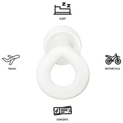 Reusable Silicone Ear Plugs Noise Cancelling Earplugs Protector Study Sleep Swim
