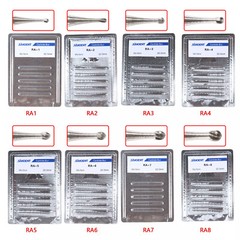 5Pcs/Pack Dental Round Carbide Bur For Slow Low Speed Latch Type RA1-RA8 SANDENT