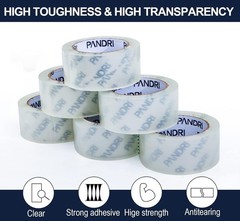 Packing Tape, 12 Rolls Heavy Duty Clear Packaging Tape for Shipping Packaging…