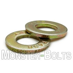 F436 Structural Flat Washers Zinc Yellow 1/4, 5/16, 3/8, 7/16, 1/2, 9/16 5/8 3/4