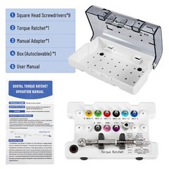 Dental Universal Implant Prosthetic Kit Torque Wrench Screw Drivers Remover 16pc