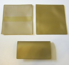 1 NEW GOLD VINYL CHECK BOOK COVER & 20 NEW CHECKBOOK TRANSACTION REGISTERS