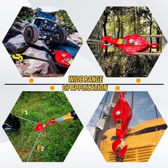 1 Ton Snatch Block with Hook, Easy-Open Design Snatch Block