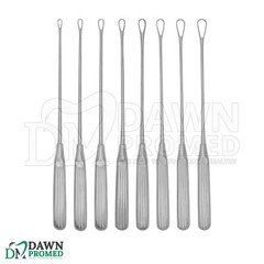 Sims Uterine Curettes 8 Pcs Set 11″ Sharp Blade 00,0,1,2,3,4,5,6 Inst German Gr