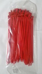 7″ Red Plenum Rated Air Handling Nylon Cable Zip Ties 50 lb, USA MADE, 500 pk