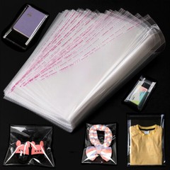 Clear Resealable Poly Bags Self Adhesive Seal Plastic OPP Cellophane Transparent