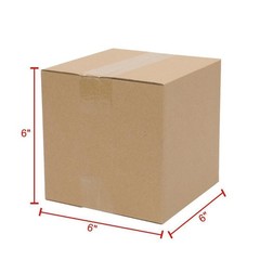 100 PCS 6x6x6 Packing Mailing Moving Shipping Boxes Corrugated Carton Paper Box