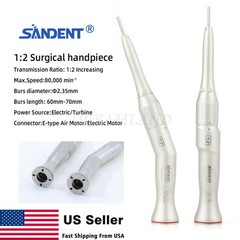 Dental Surgical Handpiece 20° Angle Straight Attachment 1:2 E-type NSK Style