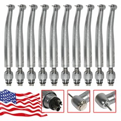 Dental High Speed Handpiece + 4 Hole Quick Coupler Swivel Big head GD4