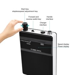 Portable Dental Lab Brushless Micromotor E-Type Grinding Polishing Machine BLACK